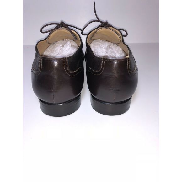 Men's Magnanni Med DRK Brown Dress Shoes Leather - Picture 5 of 12